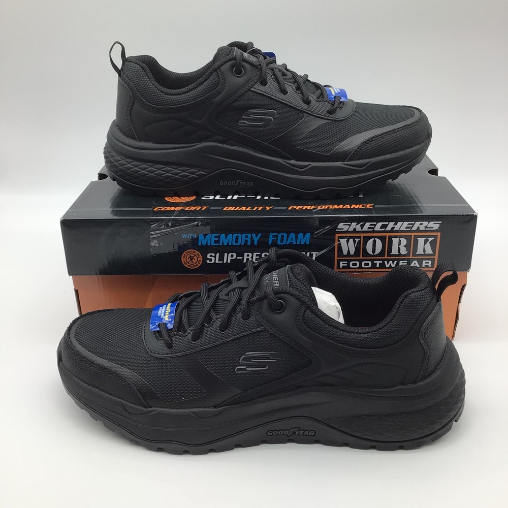 Skechers Work Street Treader Mens Size 8 Slip Resistant Electrical Hazard 200296